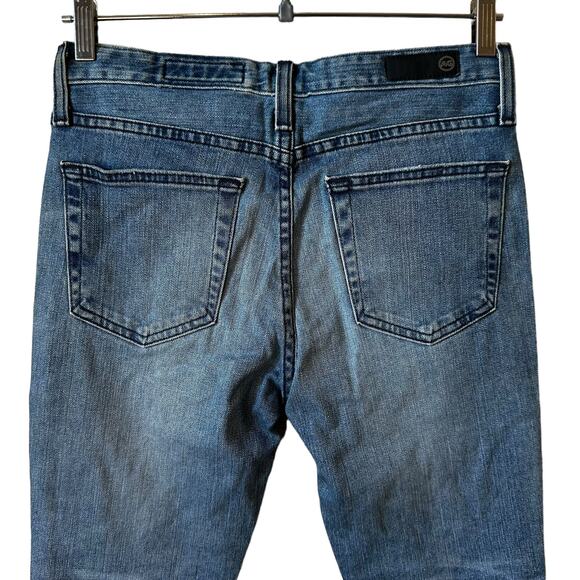 AG Jeans Denim New The Jodi Crop High Rise Slim Flare Crop Jeans Raw Hem 26 USA - Picture 5 of 11